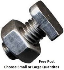 Greenhouse Bolts  Cropped T Head With Nuts - Aluminium For Repairs & Spare Parts