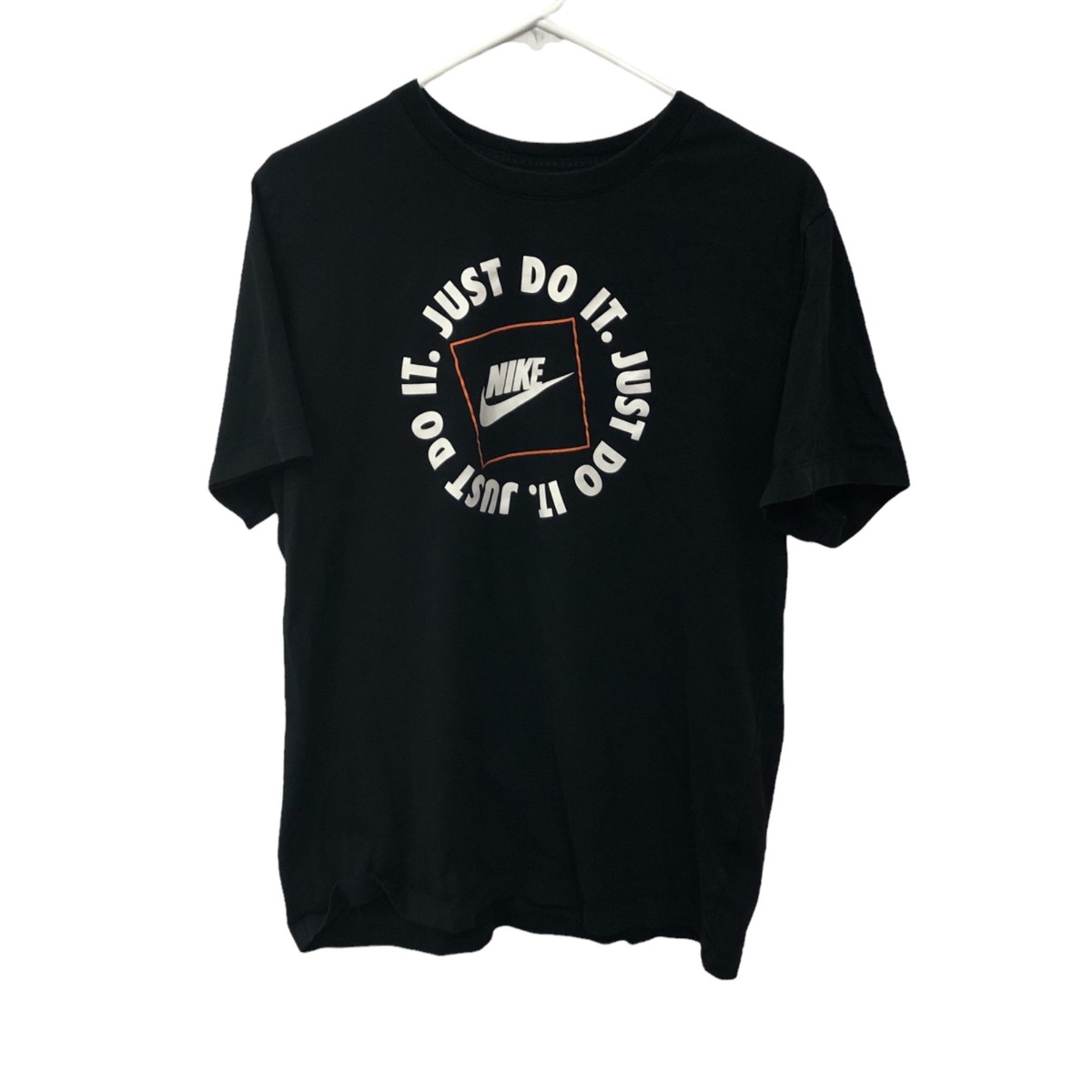 Nike Men's Just Do It Box Graphic T-Shirt Black Size L The Nike