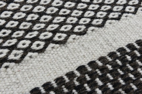 Kelim Teppich Naturfarben | Flachgewebe | Skandinavisch | Designerteppich | Neu - Bild 9 von 13