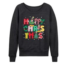 Disney's Mickey and Minnie Mouse Women's Happy Christmas Sweatshirt