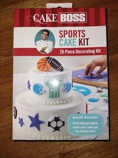 Cake Boss 28 Piece Sports Cake Kit Cookie Cutters New