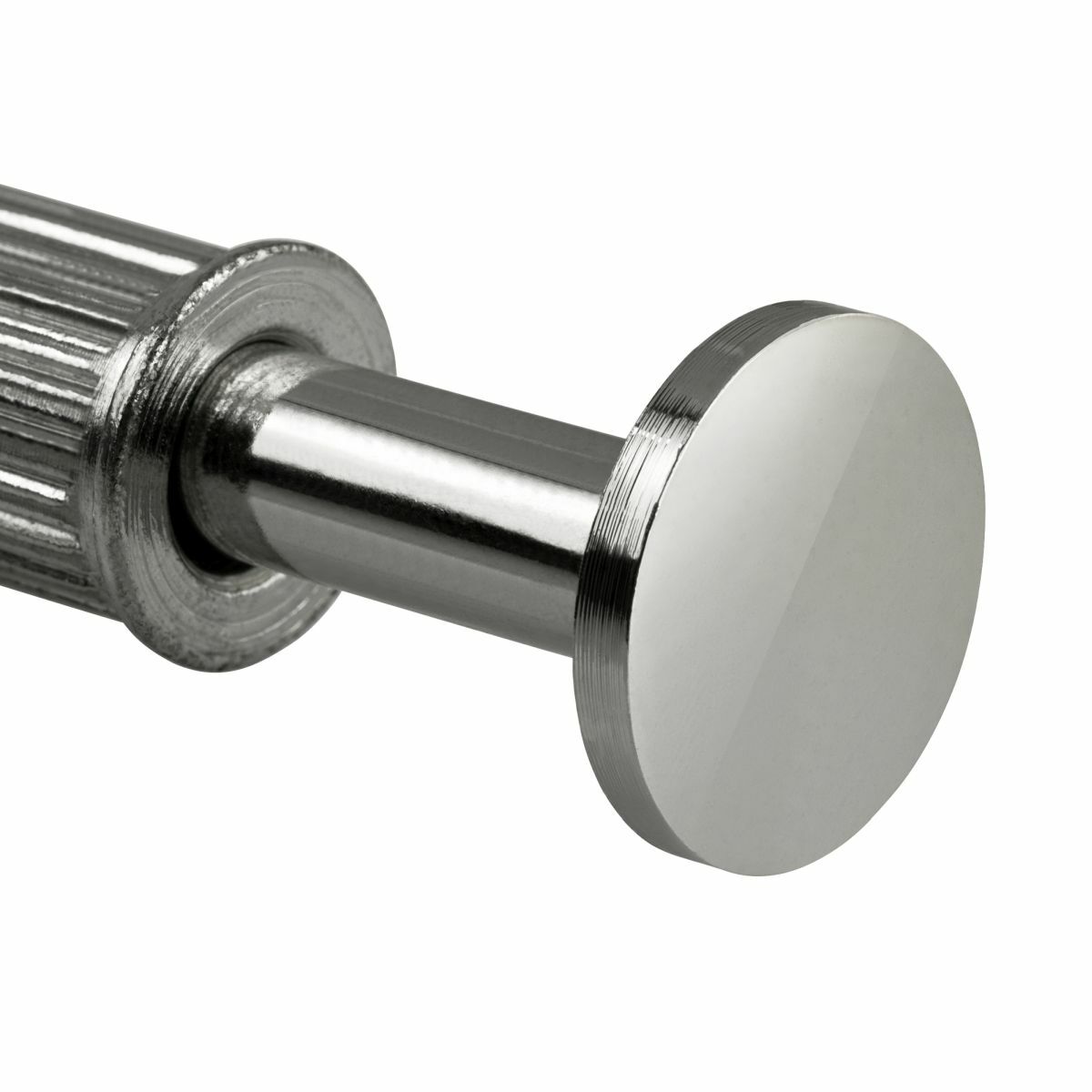 Gedotec appendiabiti in metallo cromato lucido | 1 bastone per tende