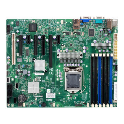 Server ATX Mainboard Supermicro X8SIA Rev 1.01 LGA1156 6x DDR3 PCIe PCI