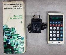 Commodore Rechargeable Portable Electronic Calculator 9R-25