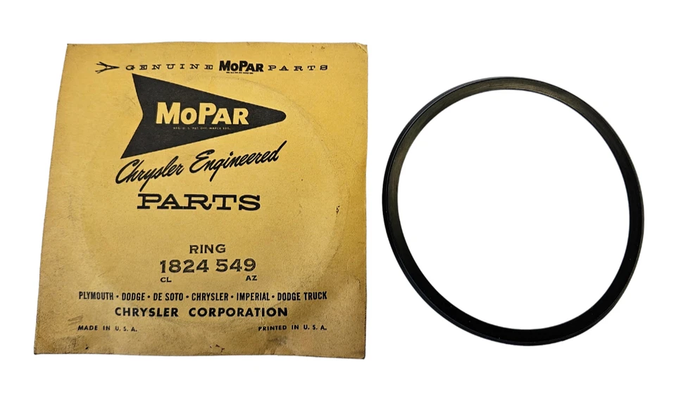 Plymouth Chrysler Torqueflite 1956-1961 embrague delantero sello de pistón 1824549 nuevo de stock Foto 2 de 4