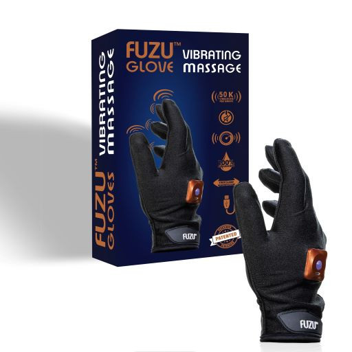 Fuzu Vibrating Powerful Massage Glove Waterproof  Full Body Hand Massager