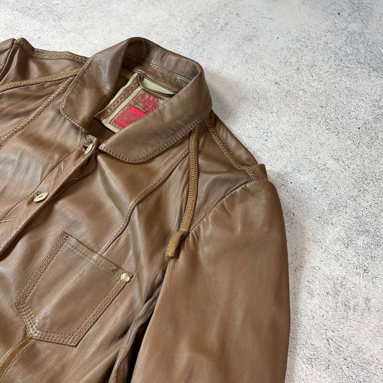 MARITHÉ FRANCOIS GIRBAUD PATCHWORK LEATHER JACKET - image 4