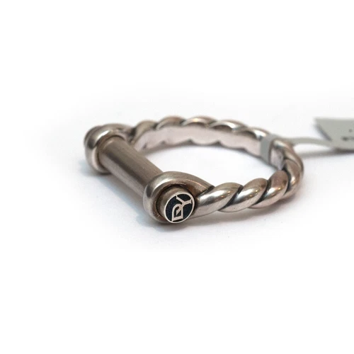 全新 David Yurman 男式 7 毫米海上镣铐戒指 纯银 11 码 - 第 2 张/共 6 张