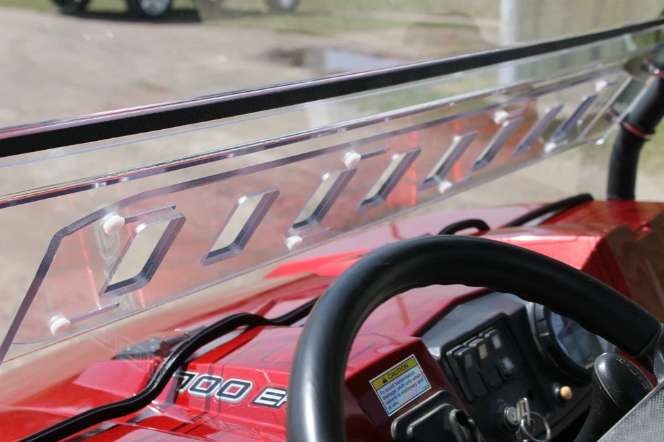 POLARIS RANGER XP 700 EFI FULLSIZE ROUND CAGE 2009 MAX-FLO VENTED WINDSHIELD Foto 2 de 4