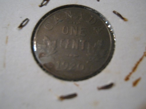 Kanada 1920 Georg V kleiner Cent, im alten 2x2, schöner Zustand geringe Gebrauchsspuren - Bild 4 von 5