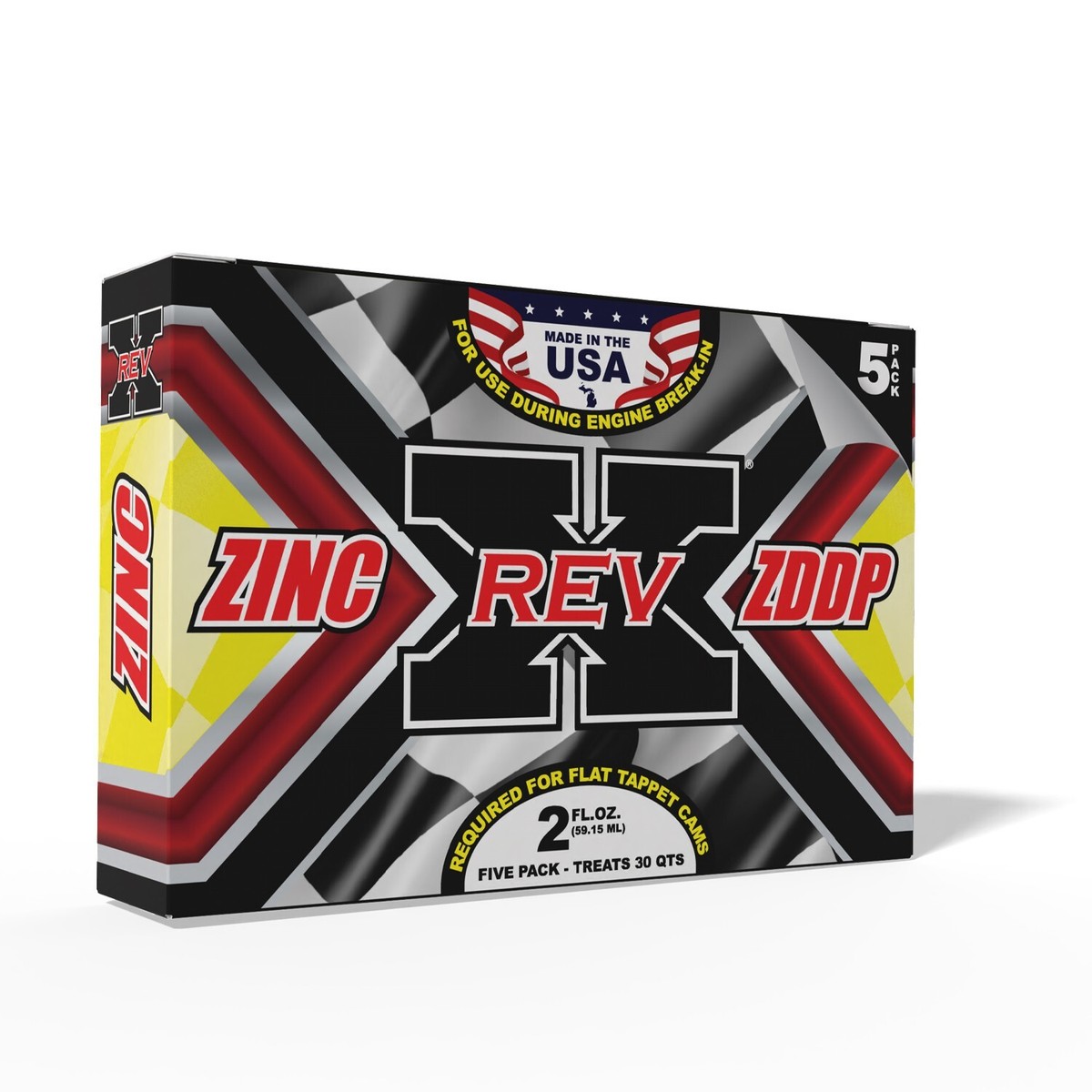 REV X Zinc ZDDP Oil Additive (5 Pack) 2 fl. oz. - Restore the