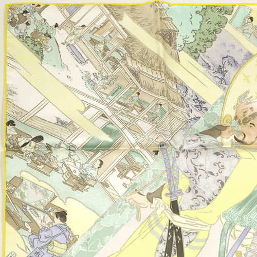 NWT Hermes Scarf LES ARTISANS D'HERMES 90cm Silk Carre Foulard AKIRA YAMAGUCHI - Picture 6 of 7