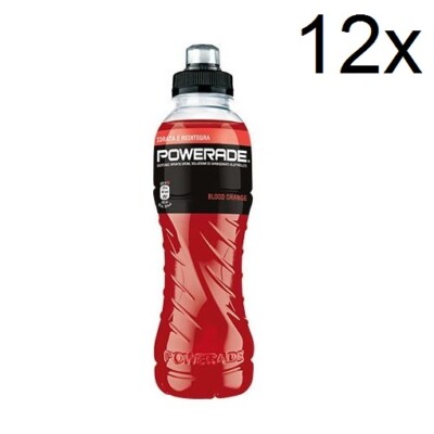 12x Powerade Arancia Rossa Bevanda energetica Energiegetränk Rote orange 50 cl