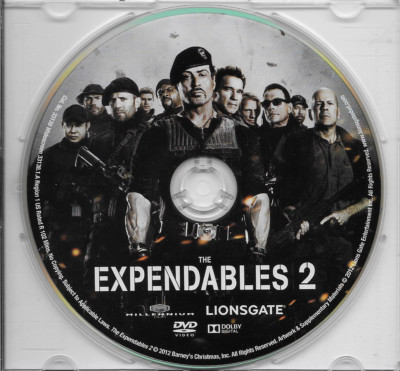 Expendables 2 2012 Standard Edition DVD Like New DISC ONLY