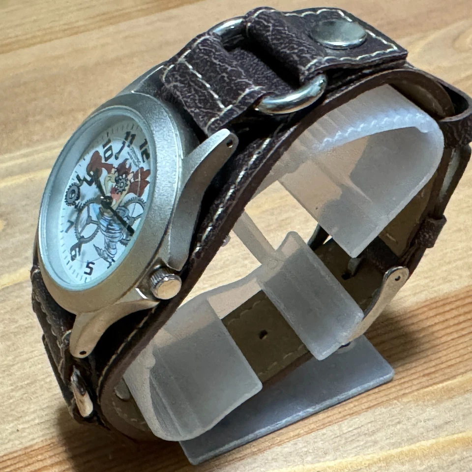 Reloj de cuarzo Armitron de colección 2200/682 para mujer Taz Devil banda plateada batería nueva Foto 4 de 4