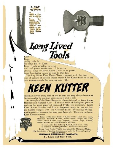 KK 12 E.C. SIMMONS KEEN KUTTER Cast Iron Meat Grinder. Patented