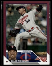 2023 Topps Update #US258 Caleb Thielbar Mother's Day Hot Pink #/50