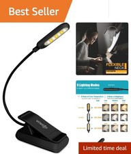 Lightweight Clip-On Reading Light with Gooseneck Design - Perfect for Any Space