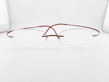 Silhouette Eyeglasses, Frames Only, 40 Red, ..-..-140, Titanium, Austria