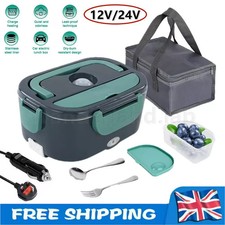 Electric Lunch Box Food Heating Portable 24V / 12V Office Car 1.5L UK Plug