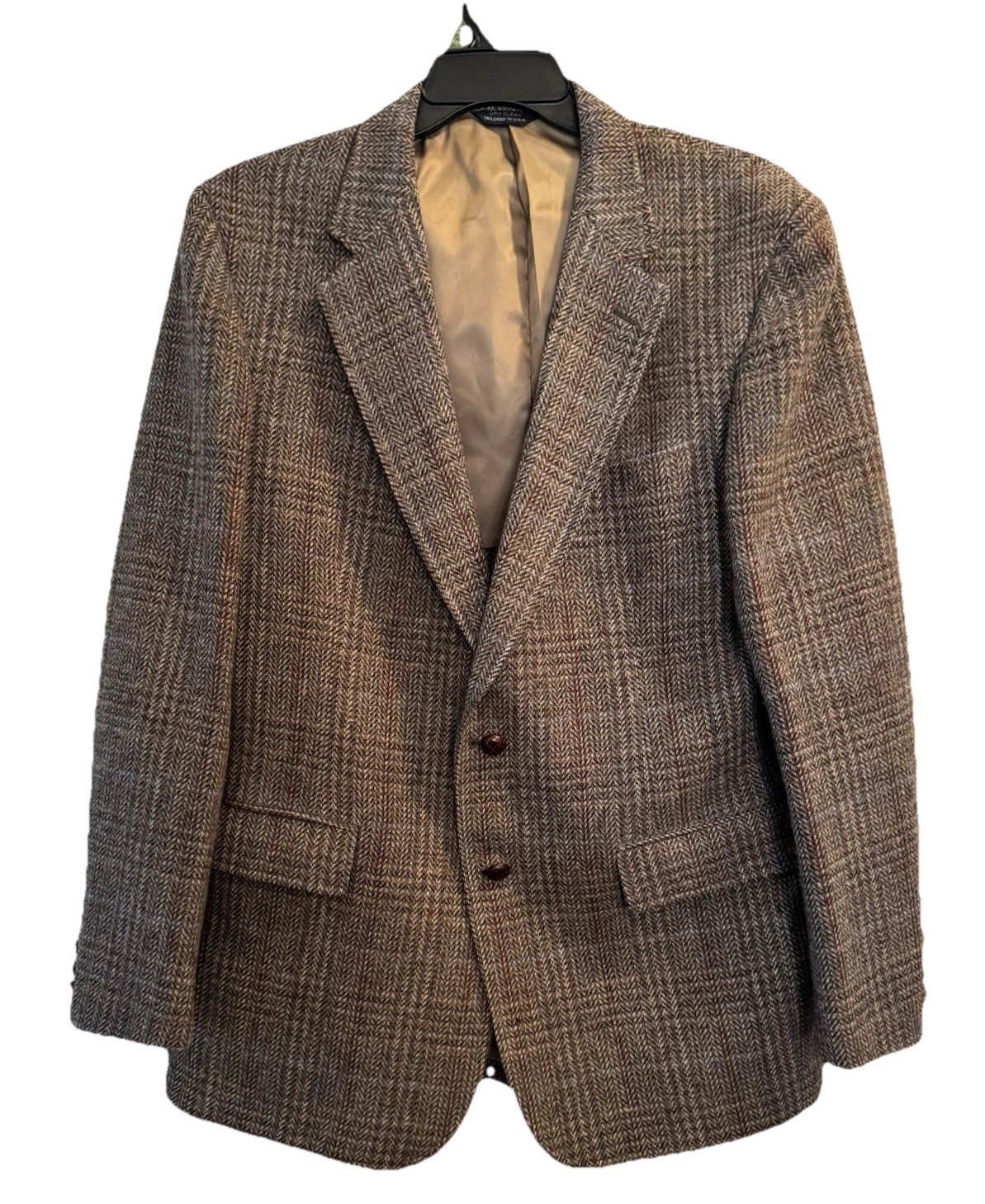 Cricketeer Mens  100% Wool  Hound tooth Blazer