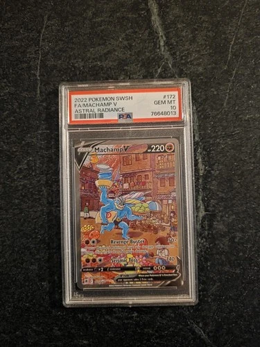 Pokemon Machamp V 172/189 Astral Radiance Full Art Holo Rare GEM MINT PSA 10