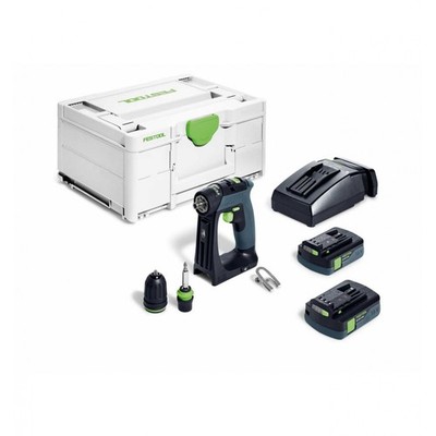 Festool Akku-Bohrschrauber CXS 18 C 3,0-Plus, inkl. 2 x Akku, Zubehör.