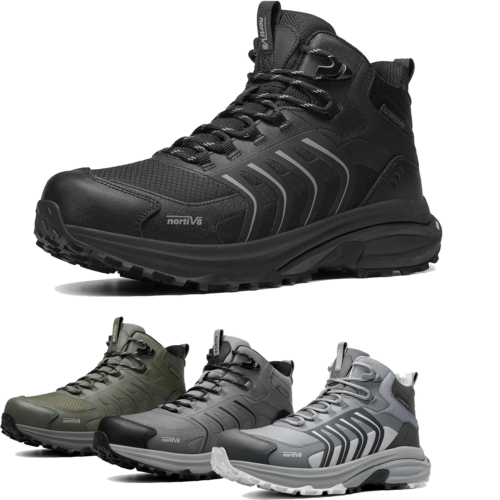NORTIV 8 Men's Waterproof Hiking Boots Trekking Camping Climbing Shoes
Opens in a new window or tab