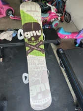 GNU snowboard with Burton Custom Bindings