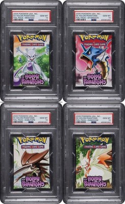 PSA 10 COMPLETE ART SET (4) 2005 Pokemon EX Holon Phantoms Booster