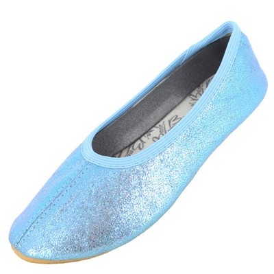 Beck Mädchen Glitzer Gymnastikschuhe Blau Größe 24