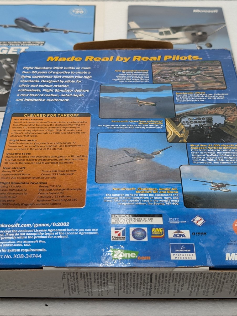 Microsoft Flight Simulator 2002 Professional Edition (PC, 2001
