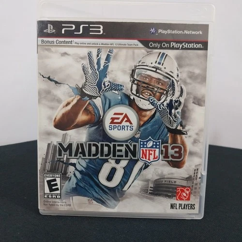 Madden NFL 13 PlayStation 3 PS3 Game Disc; Very Good Condition!
