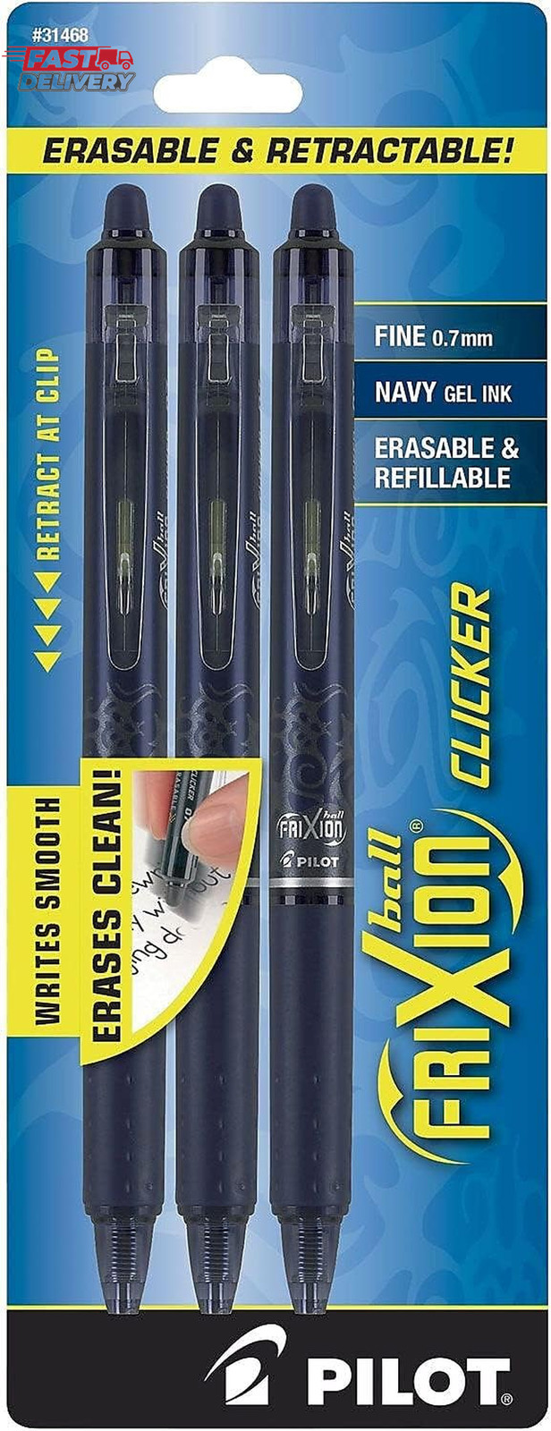 PILOT Frixion Clicker Erasable Pens, Refillable & Retractabl