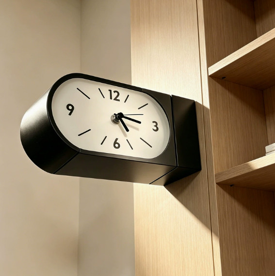 Dual-Sided Pendulum Wall Clock, New Modern Minimalist Art Decor Clock for Home