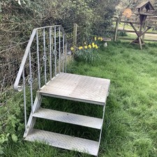 Galvanised Stainless Steel Static Caravan Steps