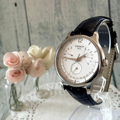TISSOT Tradition T063637A Watch Battery Replaced Genuine Used Clean