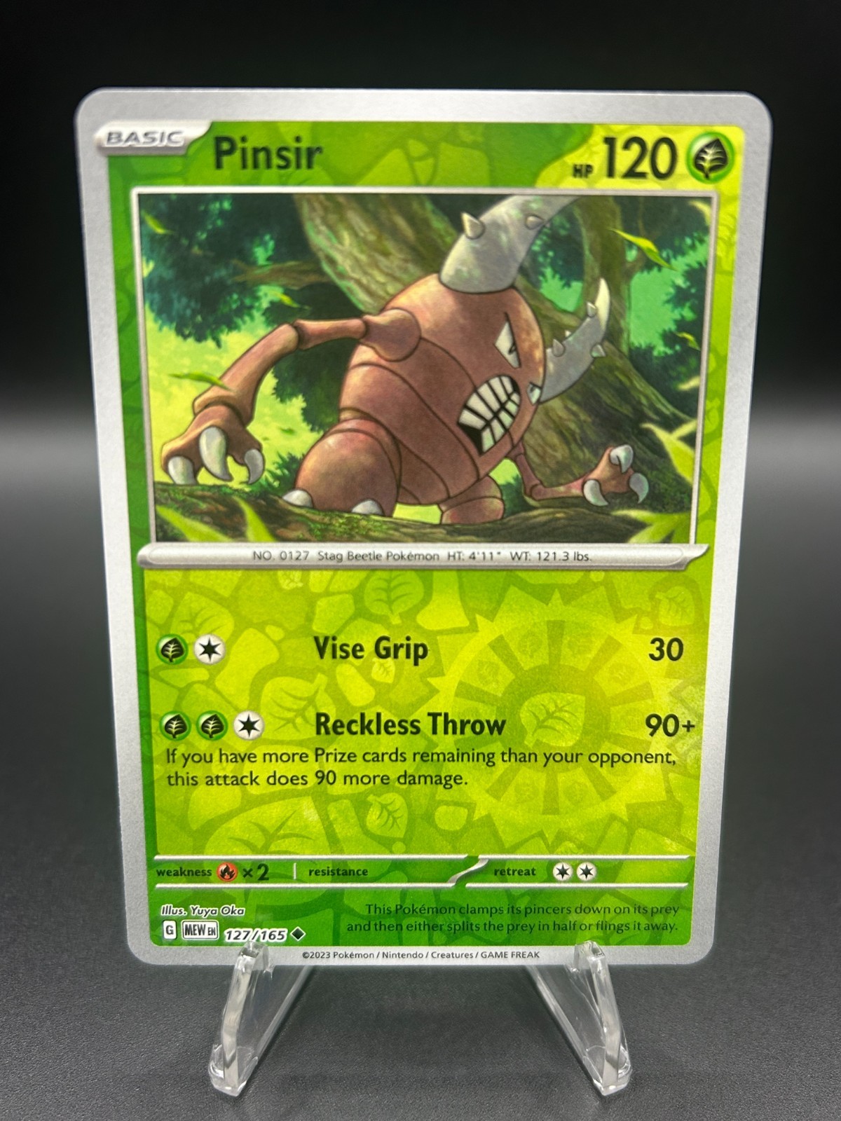 • Pinsir • 127/165 Reverse Holo SV Scarlet & Violet 151 Pokemon TCG NM