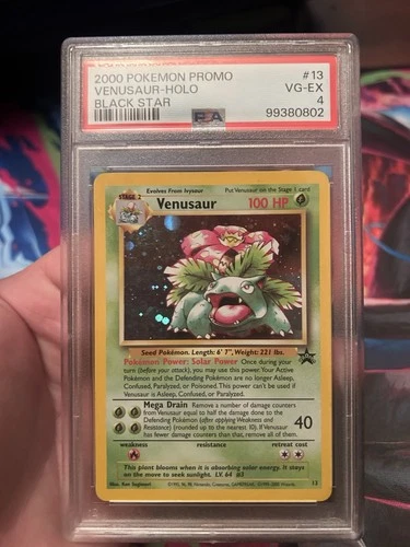 Pokémon Venusaur Black Star Promo Holo #13 PSA 4!