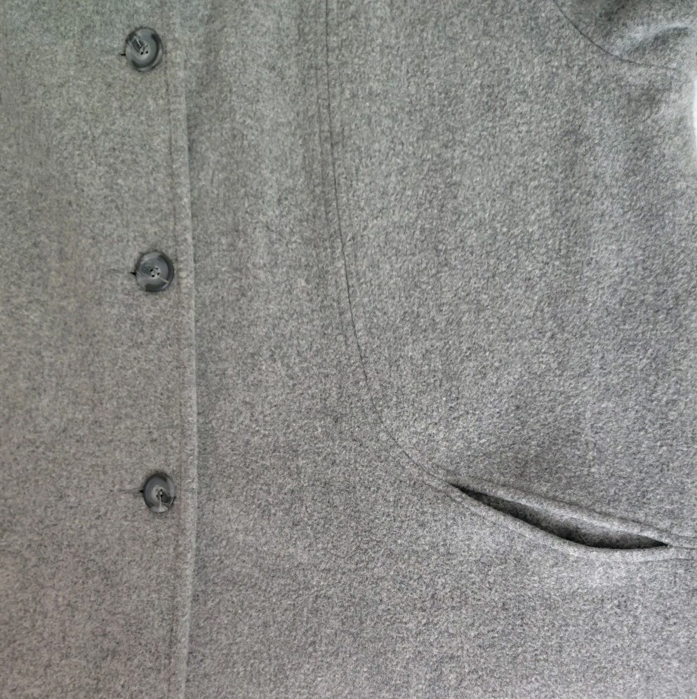 Towne by London Fog Vintage Y2K Women's Wool Gray Coat 3XL Timeless