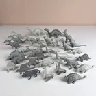 Marx Prehistoric Times Silver Brontosaurus & Gray Dinosaur Lot of 31 Vtg 1960s
