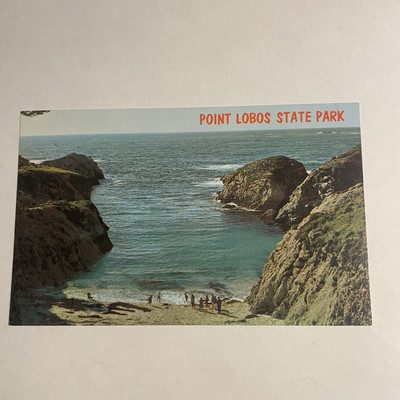 California CA Point Lobos State Park Carmel Highway 1 China Cove Postcard Old PC