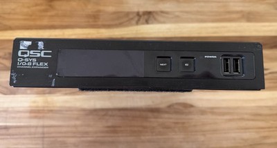 QSC Q-SYS I/O-8 Flex Channel Expander PoE+ Network Audio IO8FLEX   Used, Works