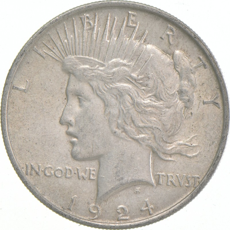 1924 Peace US Silver Dollar - 90% Philadelphia Minted *9075