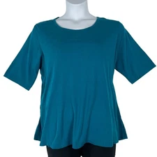 Duluth Top Womens Size XL Basic Staple Office Minimal Stretchy Capsule Utility