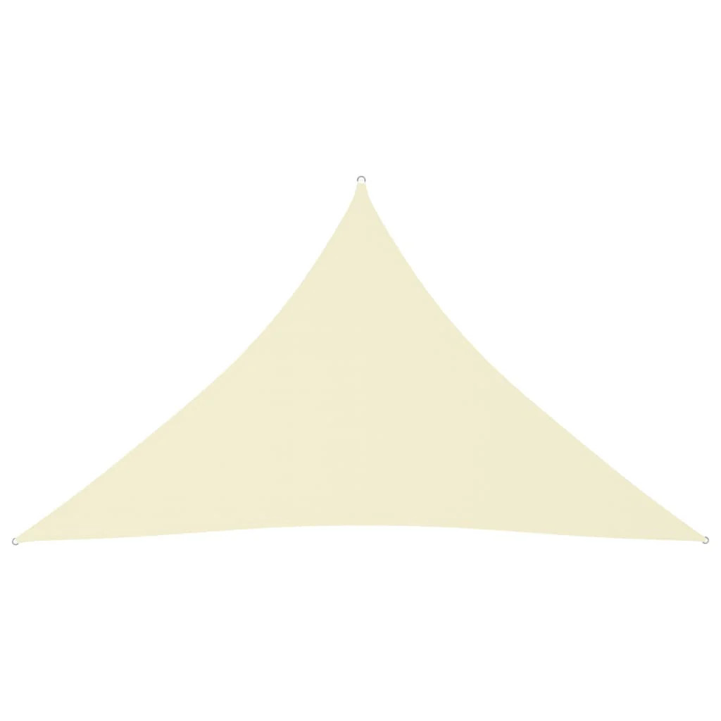 Voile d'ombrage anti-chaleur en tissu oxford crème 2,5m contre le soleil direct