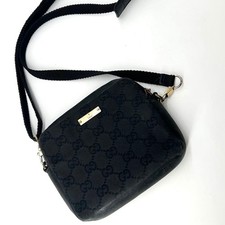 Borsa a tracolla Gucci GG Canvas Canvas nera autentica I0318426