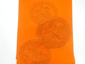 7617339: JAPANESE KIMONO JAPANESE NAGOYA OBI / WOVEN FLOWER & BIRD