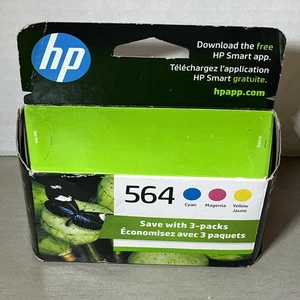 Genuine HP 564 Tri Color - Cyan Magenta Yellow Ink Cartridge Warranty End 2023