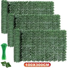 Sichtschutzhecke Windschutz Efeu Sichtschutz Balkonverkleidung-Blätterzaun 30m